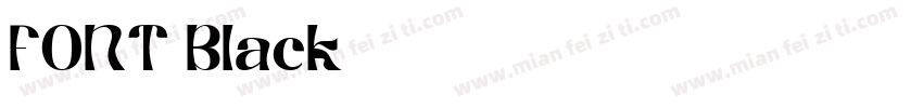 FONT Black字体转换